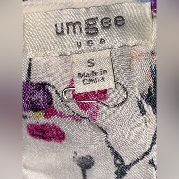 Umgee Floral‎ Romper Dainty Feminine Women S Boho Prairie Cottagecore Rayon - Picture 3 of 7